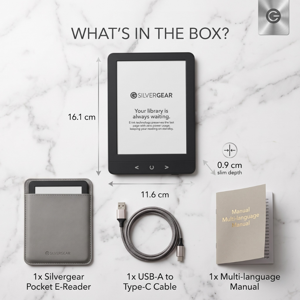 Silvergear Pocket E-Reader